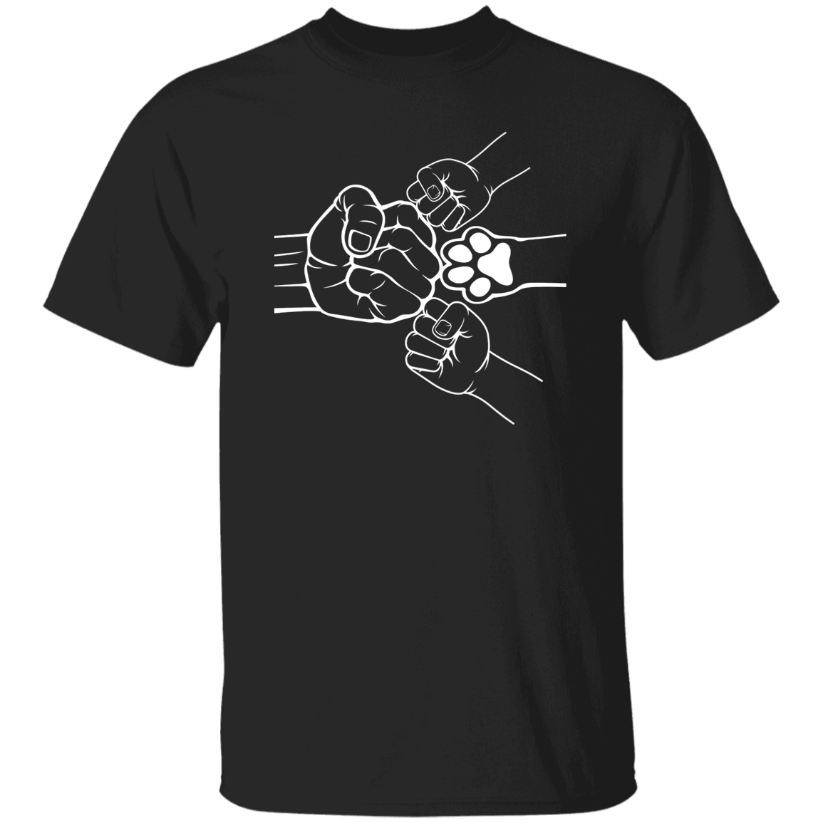 Fist Bump With 2 Kids And A Pet 2 Apparel