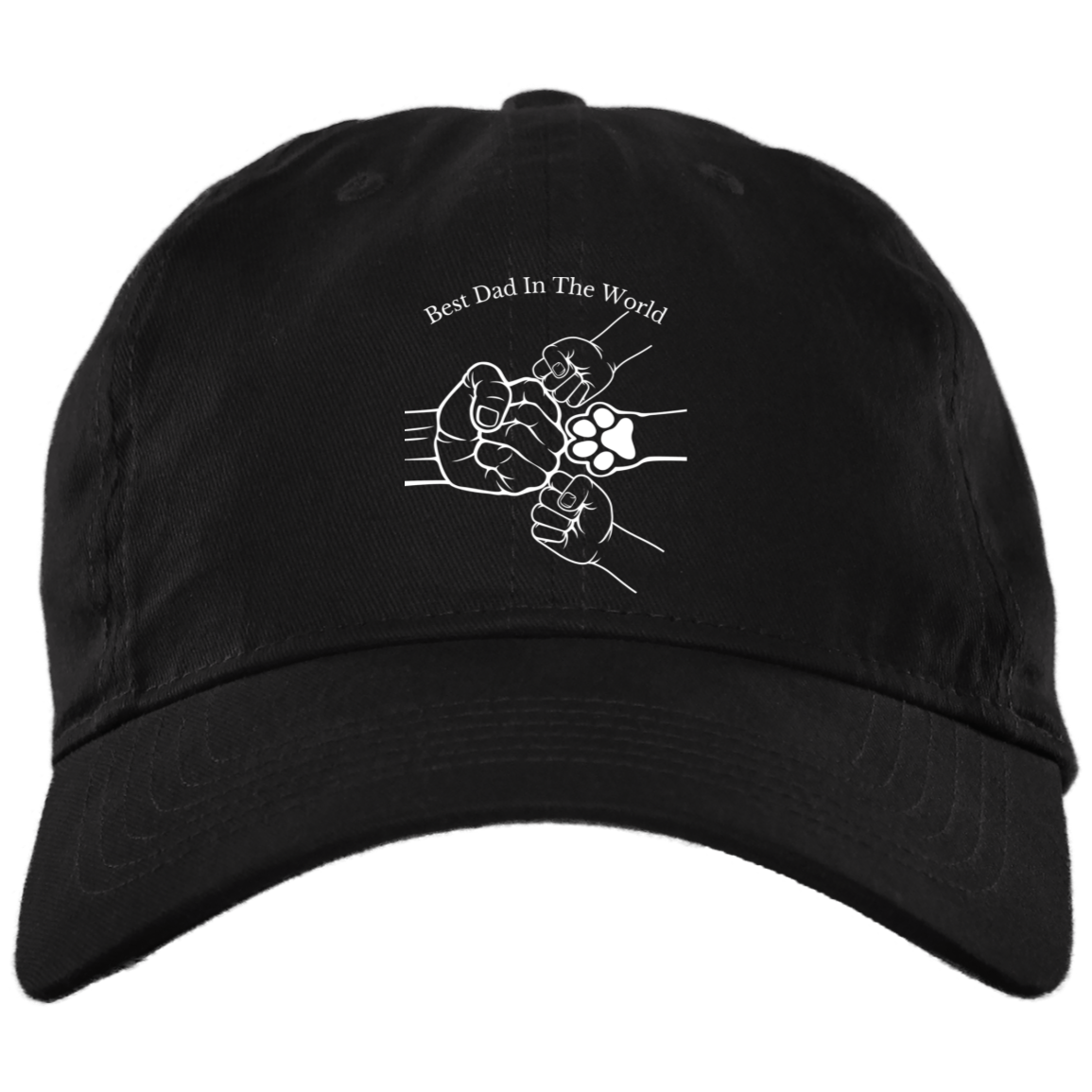 Fist Bump With Two Kids And Pet Hat