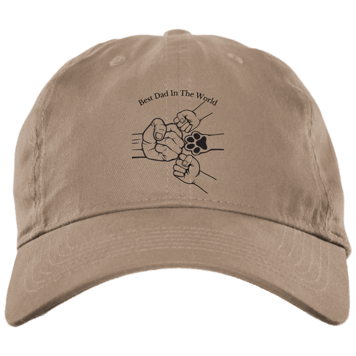 Fist Bump With Two Kids And Pet 2 Hat