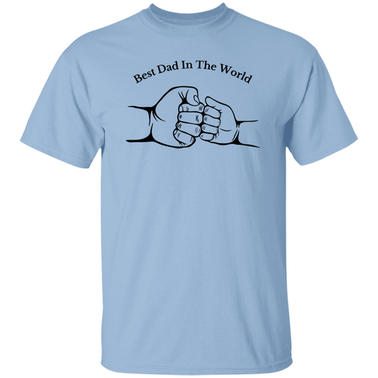 Light Blue T-Shirt - Best Dad In The World Apparel
