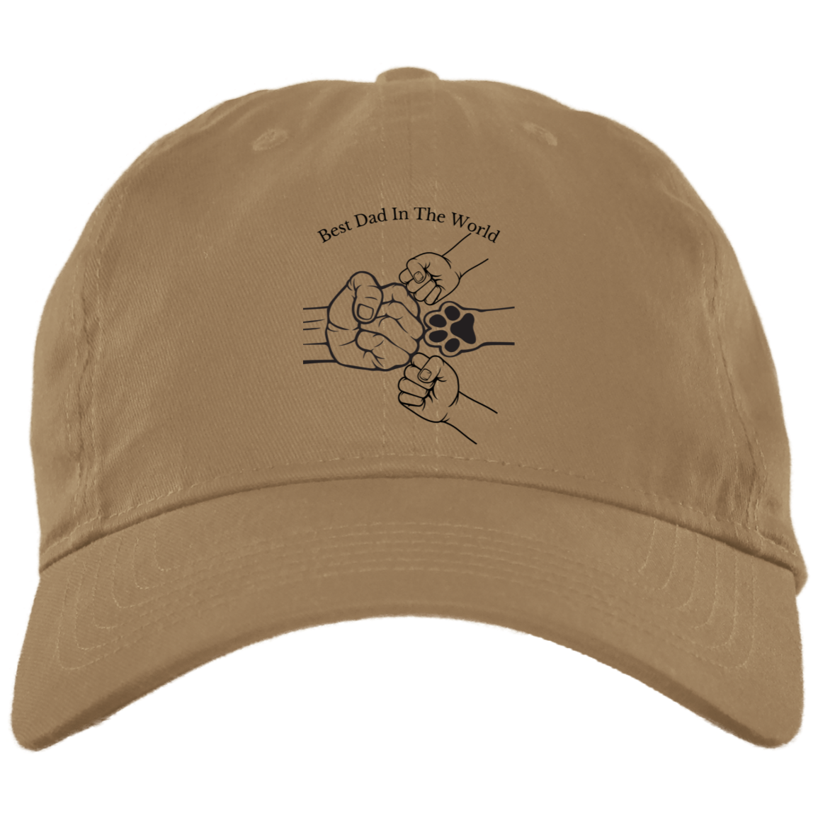 Fist Bump With Two Kids And Pet 2 Hat