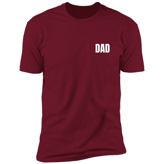Men's T-Shirt For Dad In Cardinal Color