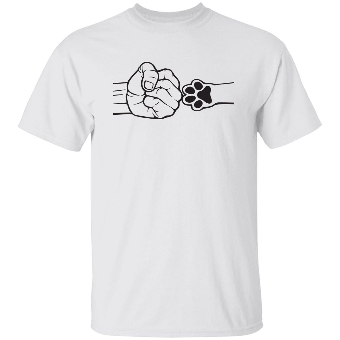 Dad Fist Bump With A Pet Apparel