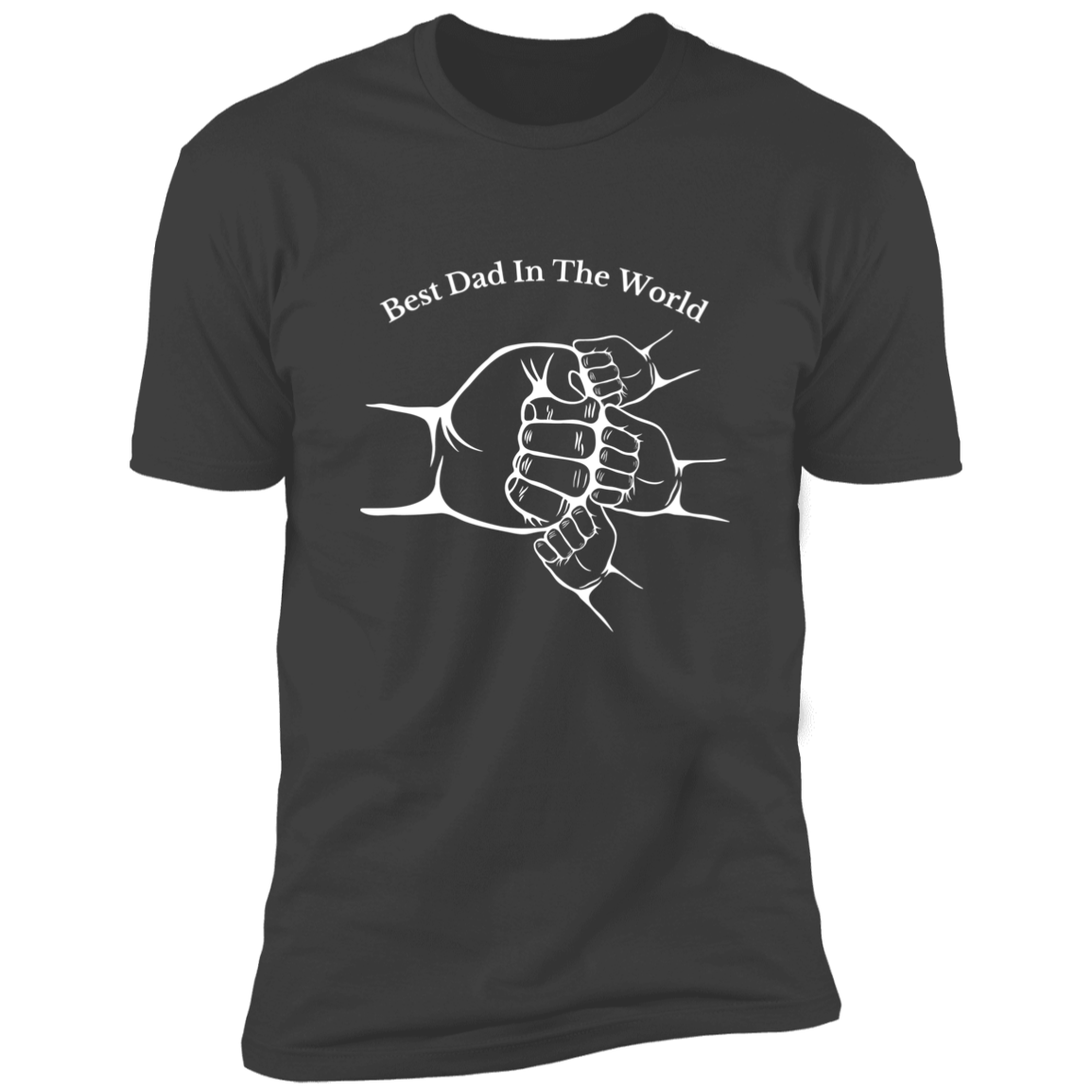 Heavy Metal Shirt Short Sleeve -3 Fist Bump, Best Dad In The World