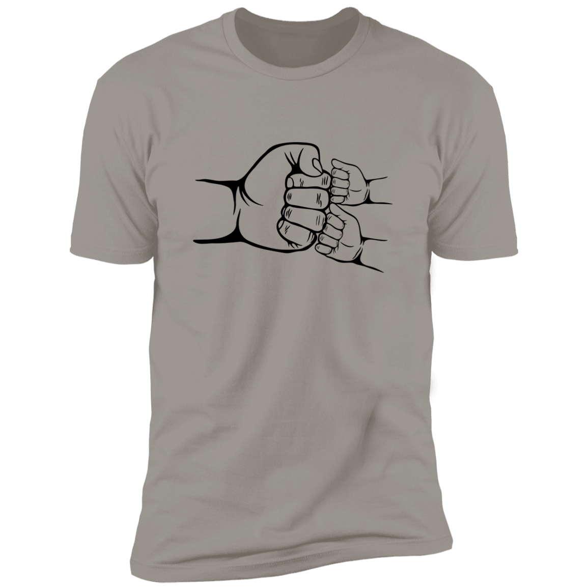 Light Grey Shirt Short Sleeve - 3 Fist Bump