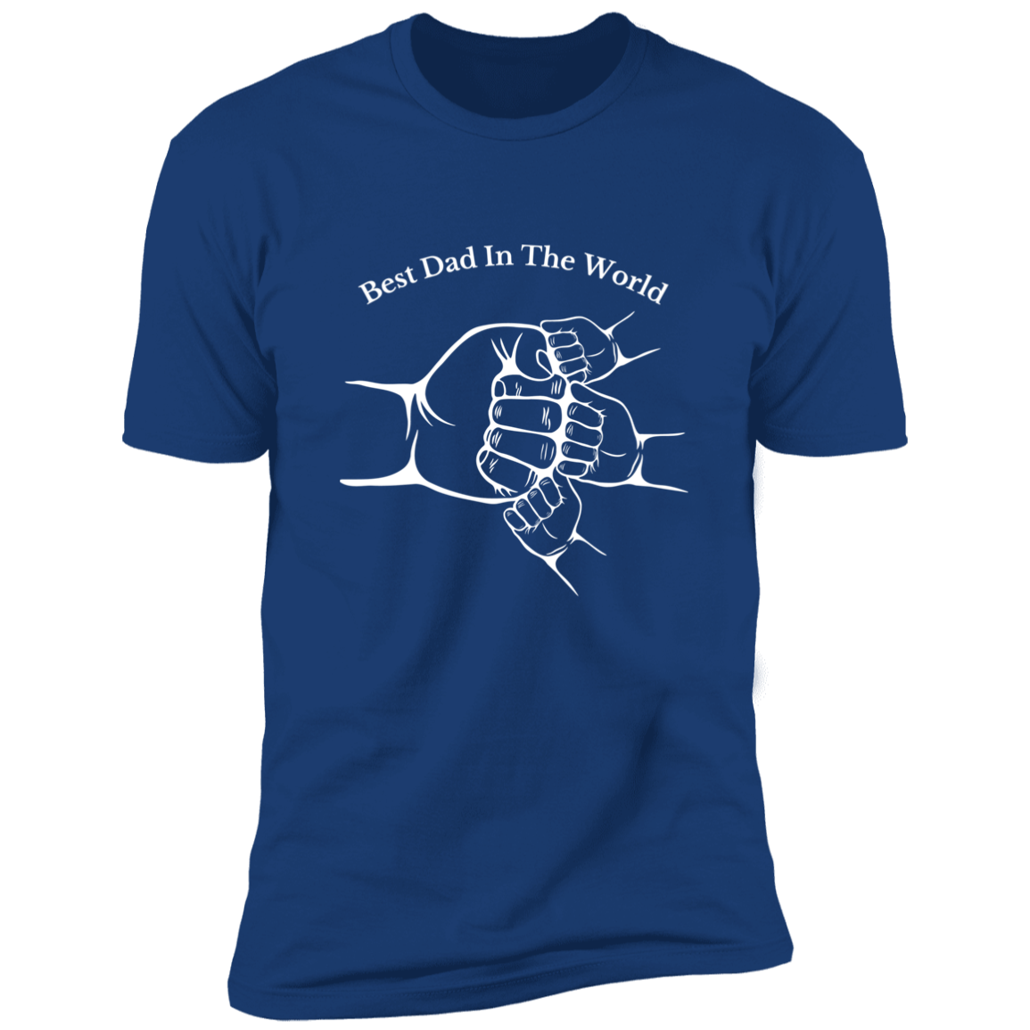 Royal Shirt Short Sleeve -3 Fist Bump, Best Dad In The World