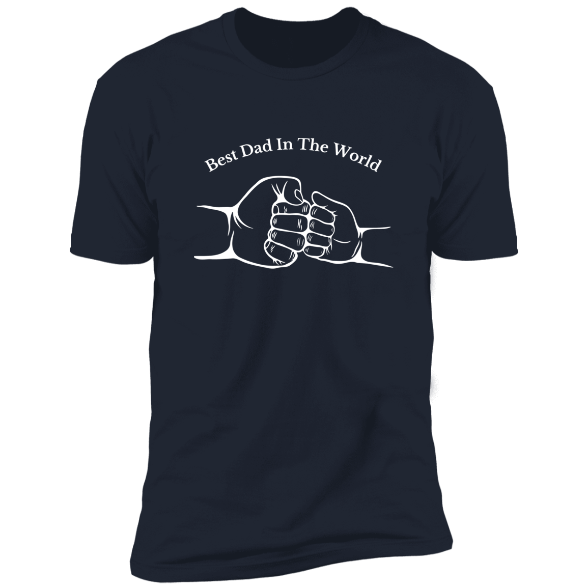 Midnight Navy Shirt Short Sleeve - Best Dad In The World