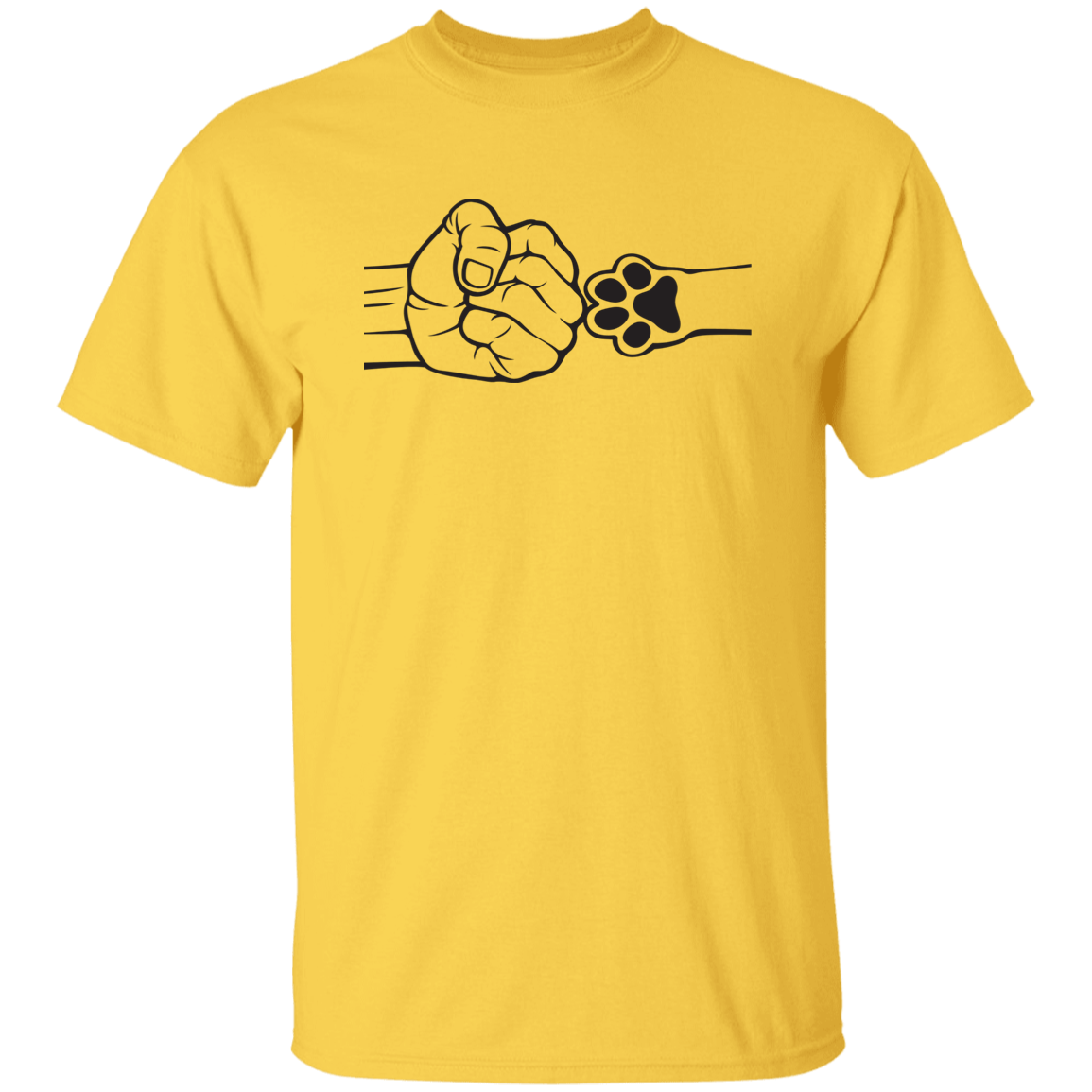 Dad Fist Bump With A Pet Apparel