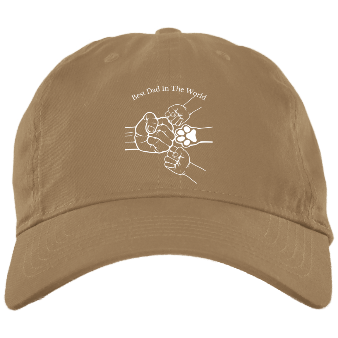 Fist Bump With Two Kids And Pet Hat