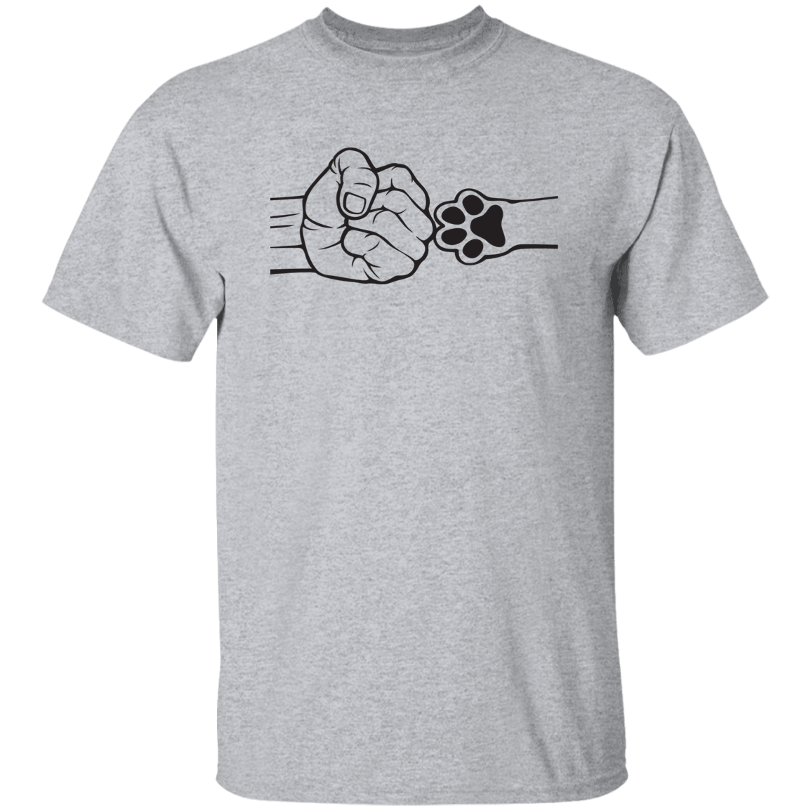 Dad Fist Bump With A Pet Apparel