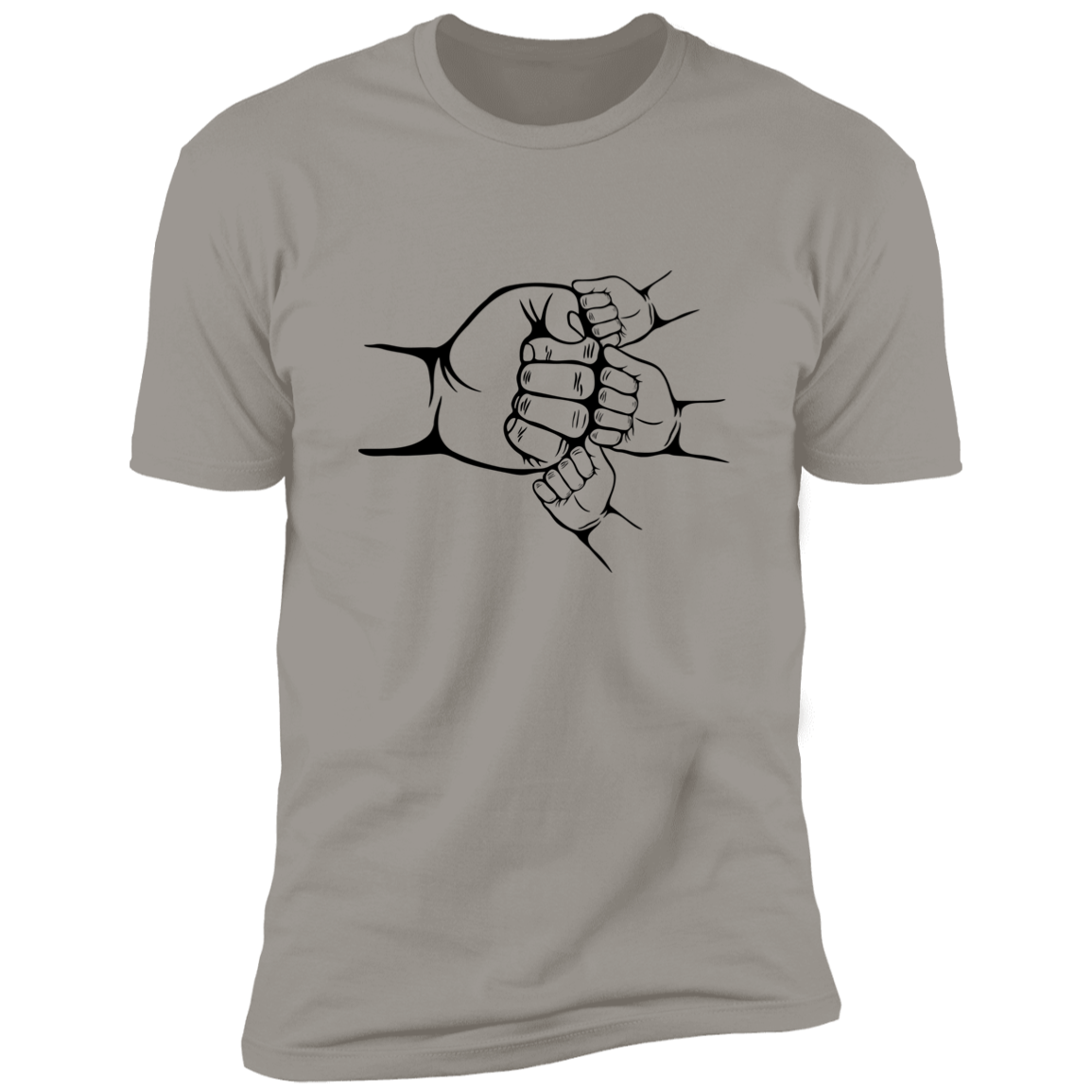 Light Grey Shirt Short Sleeve - 4 Fist Bump