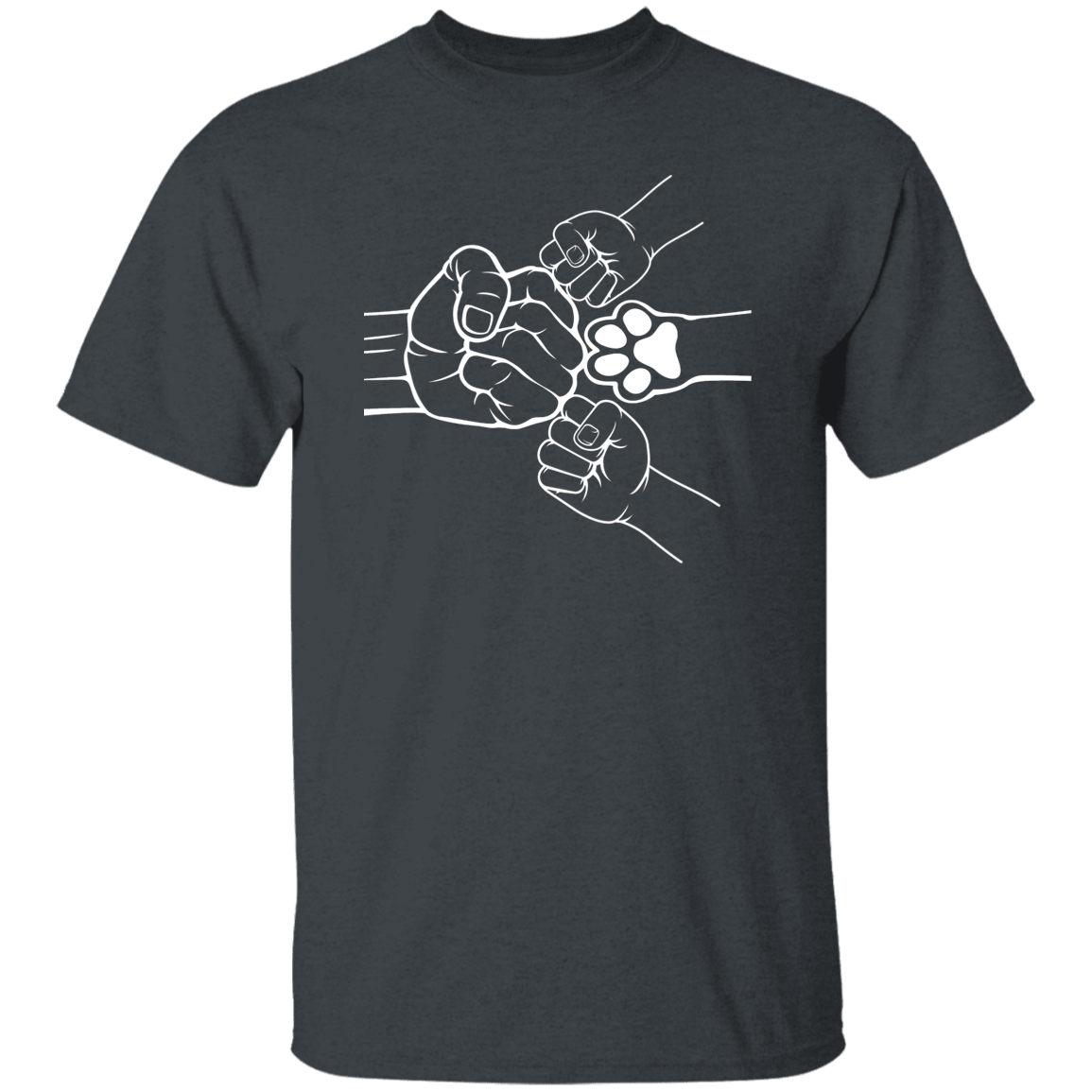 Fist Bump With 2 Kids And A Pet 2 Apparel