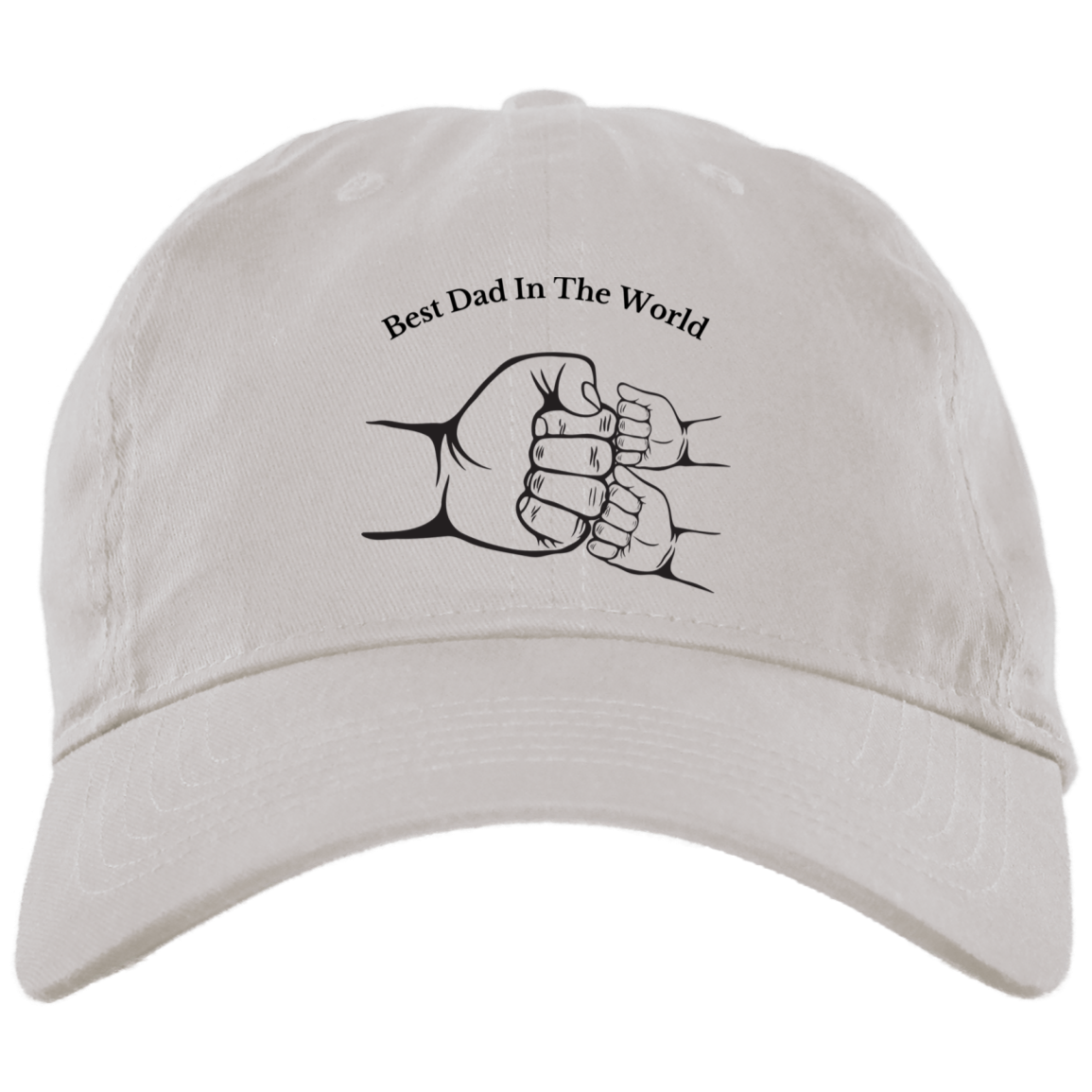 Best Dad In The World, Fist Bump 2 Kids 2 Hat