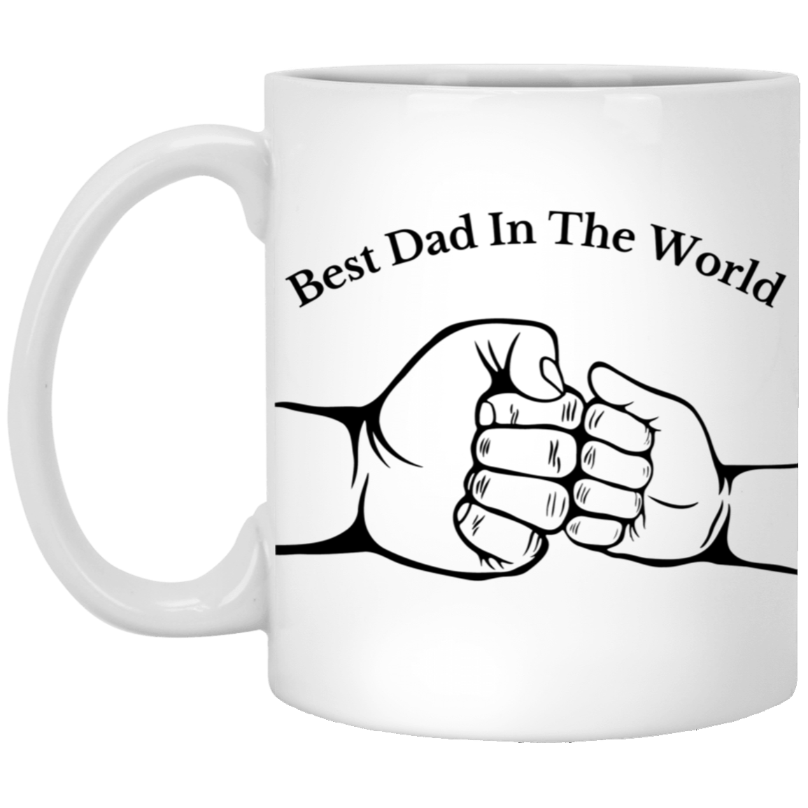 Best Dad In The World, Fist Bump Mug