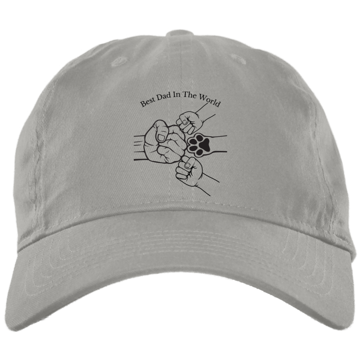 Fist Bump With Two Kids And Pet 2 Hat