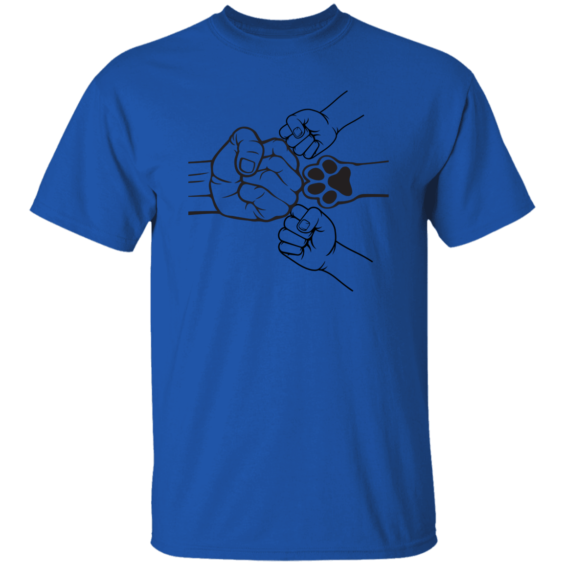 Fist Bump With 2 Kids And A Pet Apparel