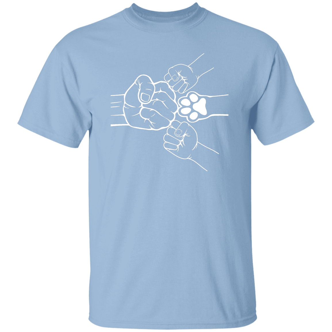 Fist Bump With 2 Kids And A Pet 2 Apparel