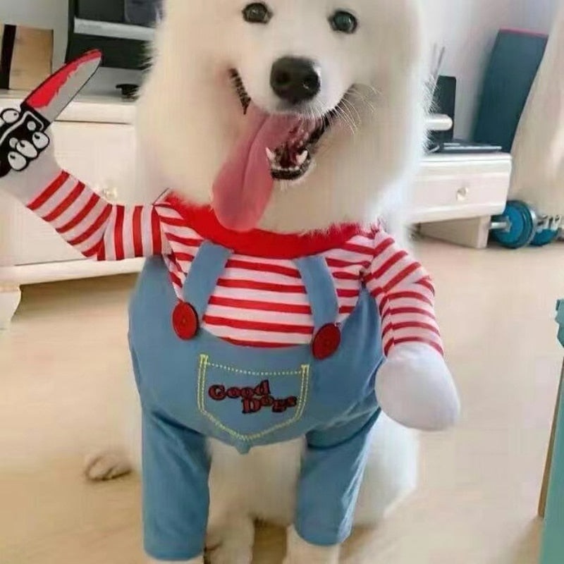 Spooktacular Pupβ’ Deadly Doll Costume for Halloween!