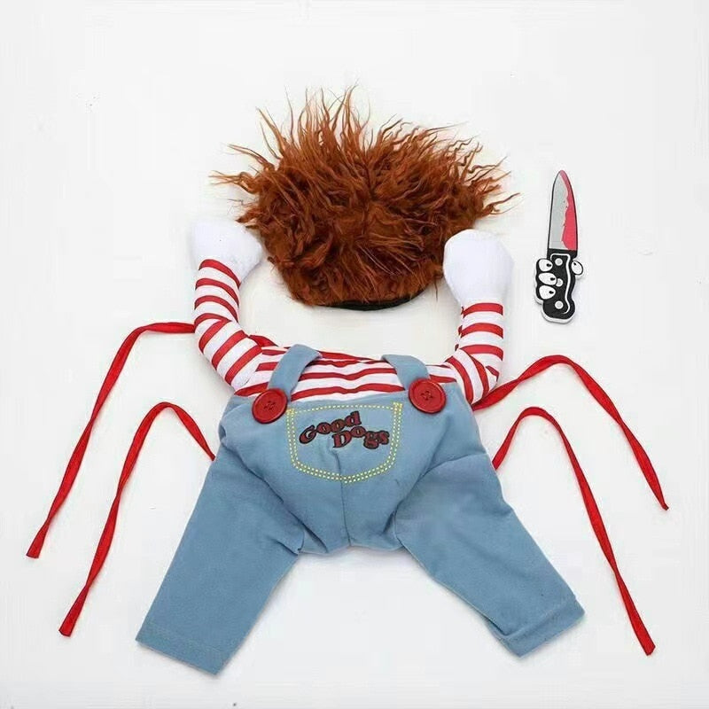 Spooktacular Pupβ’ Deadly Doll Costume for Halloween!