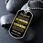 To My Husband - Best Decision - Dog Tag