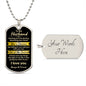 To My Husband - Best Decision - Dog Tag