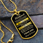 To My Husband - Best Decision - Dog Tag