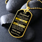 To My Husband - Best Decision - Dog Tag