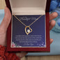 To My Beautiful Mom - I Am Filled With Happiness - Forever Love Necklace