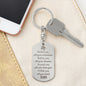 Graduation Dog Tag Keychain - Within You All You need
