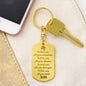 Graduation Dog Tag Keychain - Within You All You need