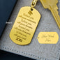 Graduation Dog Tag Keychain - Within You All You need