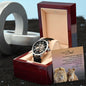 To My Dad Gift Watch, I Want To Say I Love You - Men's Openwork Watch