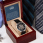 To My Dad - Words Cannot Express How Grateful And Deeply Loved You Are - Men's Openwork Watch