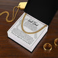 To My Amazing Golf Dad _ Cheering You On With Love And Pride - Cuban Link Chain