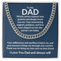 To My Dad - Words Cannot Express How Grateful - Cuban Link Chain