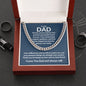 To My Dad - Words Cannot Express How Grateful - Cuban Link Chain