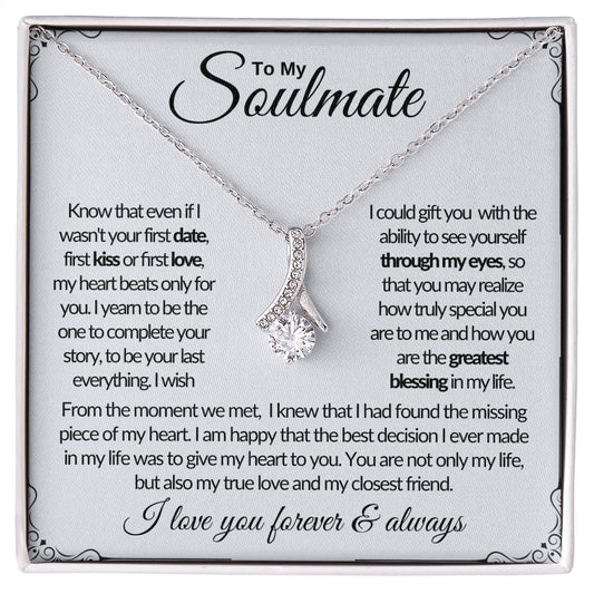 To My Soulmate - You Are The Greatest Blessing In My Life - Alluring Beauty necklace