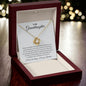 To My Granddaughter - Keep Shining - Love Knot Necklace