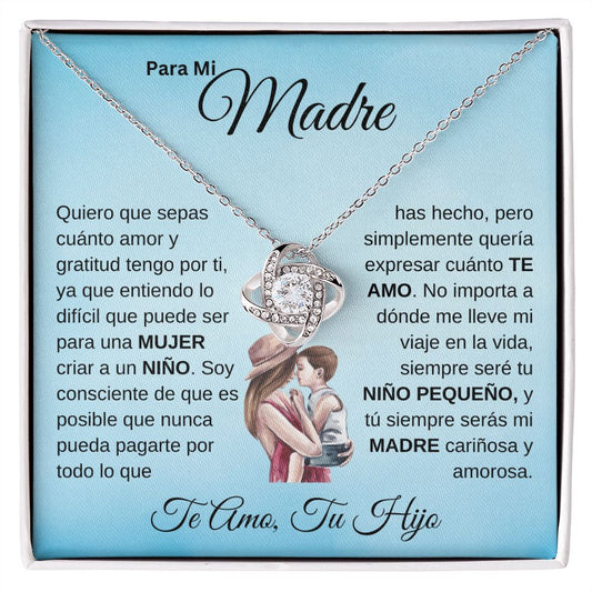 Para Mi Madre, Te Amo - Collar Love Knot