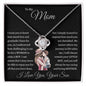 To My Mom, Love and Gratitude - Love Knot Necklace.