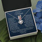 To My Amazing Mom, I Am Grateful - Love Knot Necklac