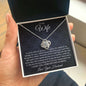 To My Wife - You Are The Best Thing That Has Ever Happened To Me - Love Knot Necklace
