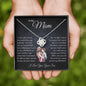 To My Mom - I Will Always Remain Your Little Boy - Love Knot Necklace