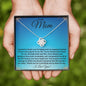 To My Mom - Ongoing Fountain Of Love - Love Knot Necklace
