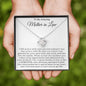 To My Amazing Mother in Law - I Feel Fortunate To Have You in My Life - Love Knot Necklace