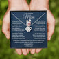 To My Amazing Mom, I Am Grateful - Love Knot Necklac