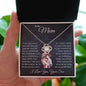 To My Mom, I Will Always Remain Your Little Boy - Love Knot Necklace