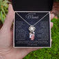 A Mi Increíble Mamá, Te Amo Mucho - Collar Love Knot