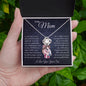 To My Mom - I Will Always Remain Your Little Boy - Love Knot Necklace