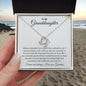 To My Granddaughter - Keep Shining - Love Knot Necklace